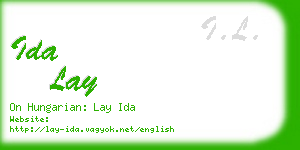 ida lay business card